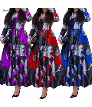 2024 Hot Style Spring dresses women lady elegant casual dresses long sleeve Swing Skirt With High Quality