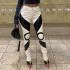 high waist colors contrast women's pants & trousers 2023 sexy women pu leather pants spring clothes